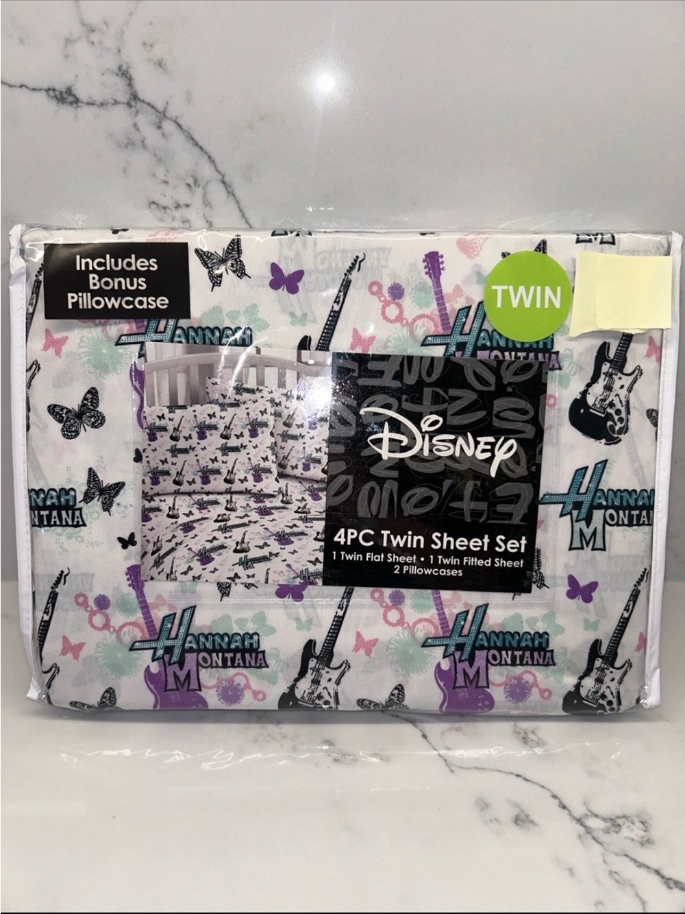 Disney Hannah Montana Twin Sheet Set